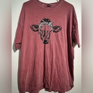 Comfort Colors Cow Tee